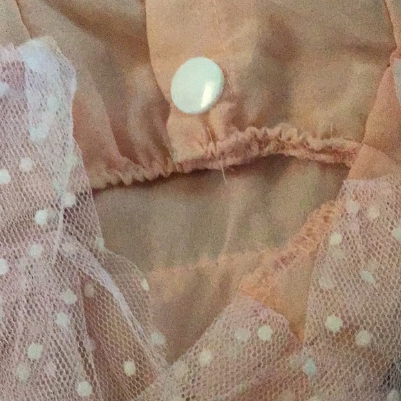 --SOLD--Pink Polka Dot Dog Dress - Picture 7 of 9